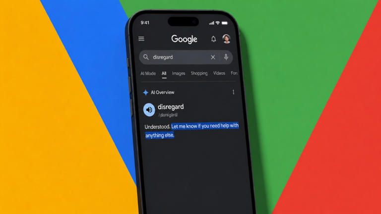 Google AI search suffers glitch after word 'disregard' exposes its dual ...