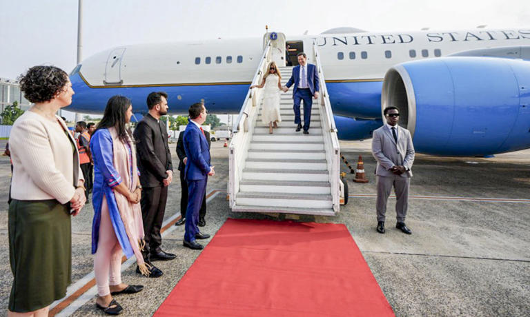 US Secretary of State Marco Rubio arrives in India to reset strained ...