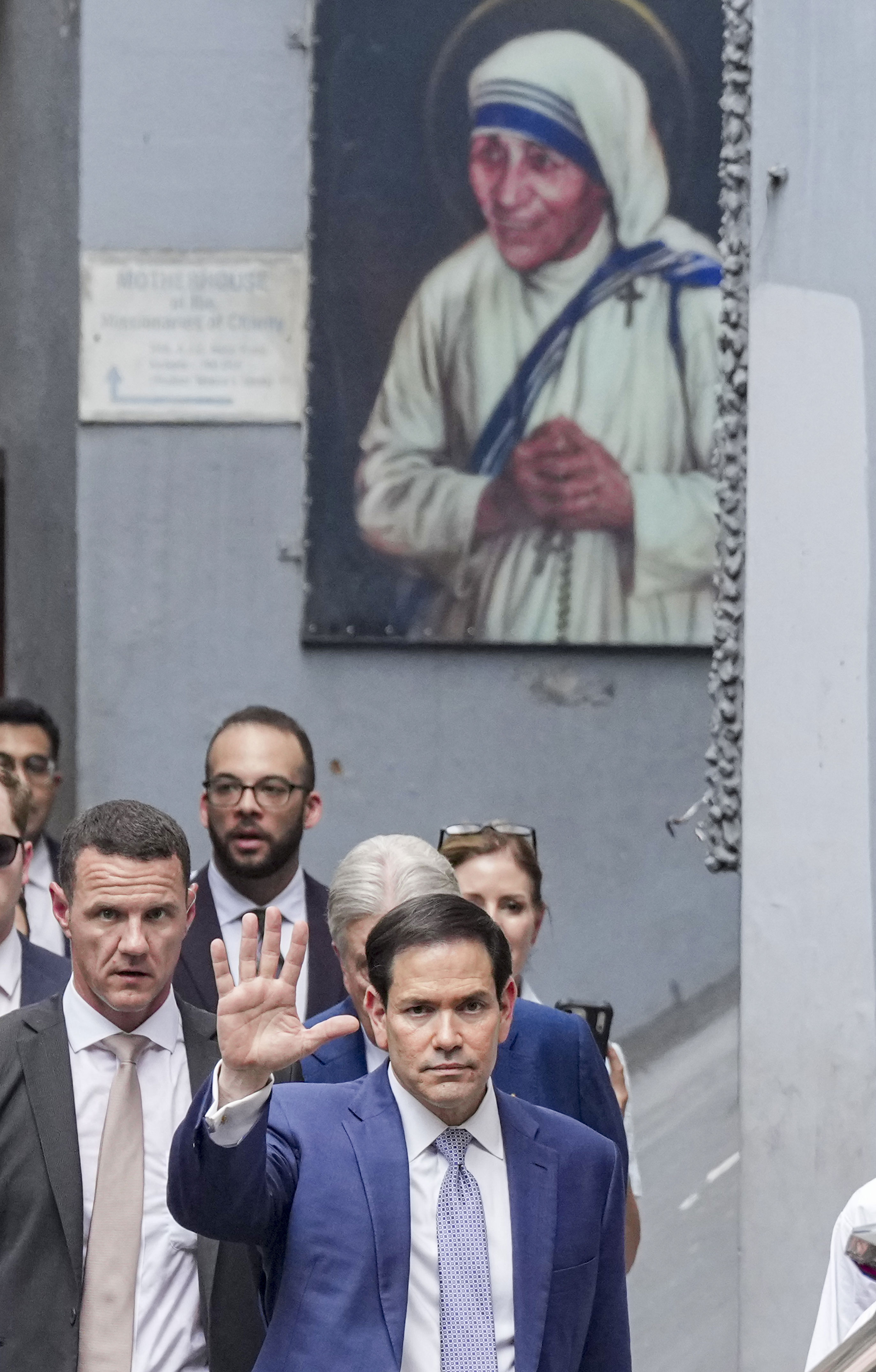 US Secretary of State Marco Rubio visits Saint Teresa's Mother House, children's home in Kolkata