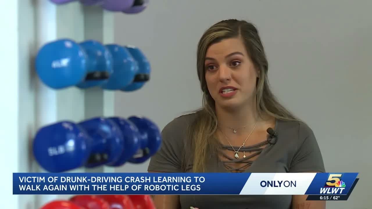 Victim of drunk-driving crash learning to walk again with help of ...