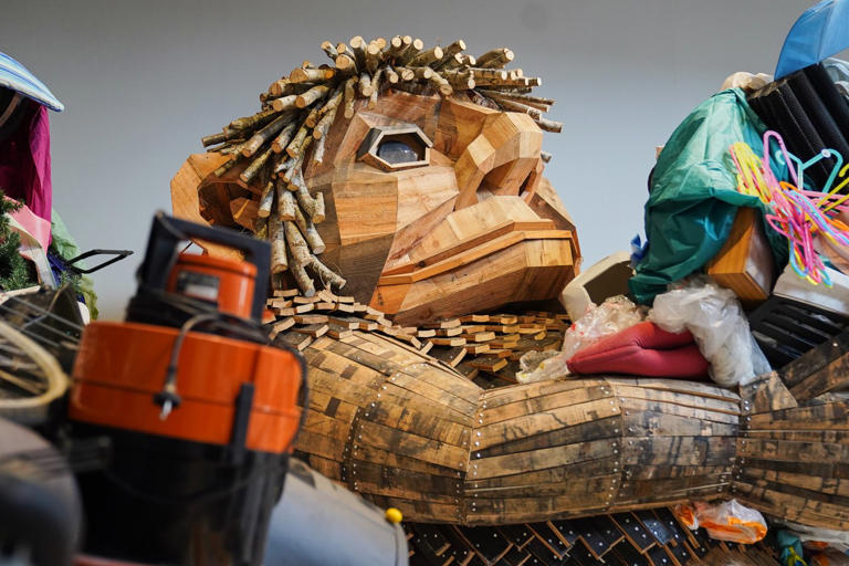 The trolls come indoors as a Danish recycling artist stages his first ...