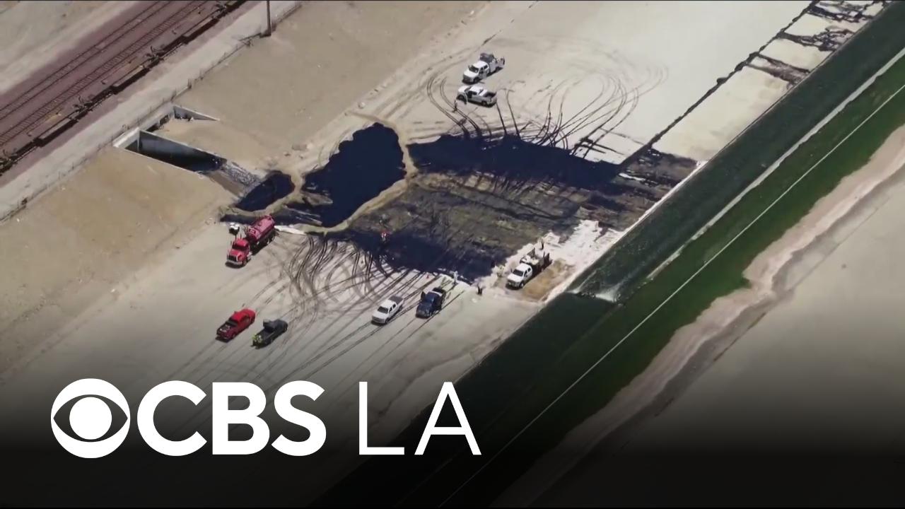 Ruptured East LA oil pipeline leaks thousands of gallons of petroleum ...