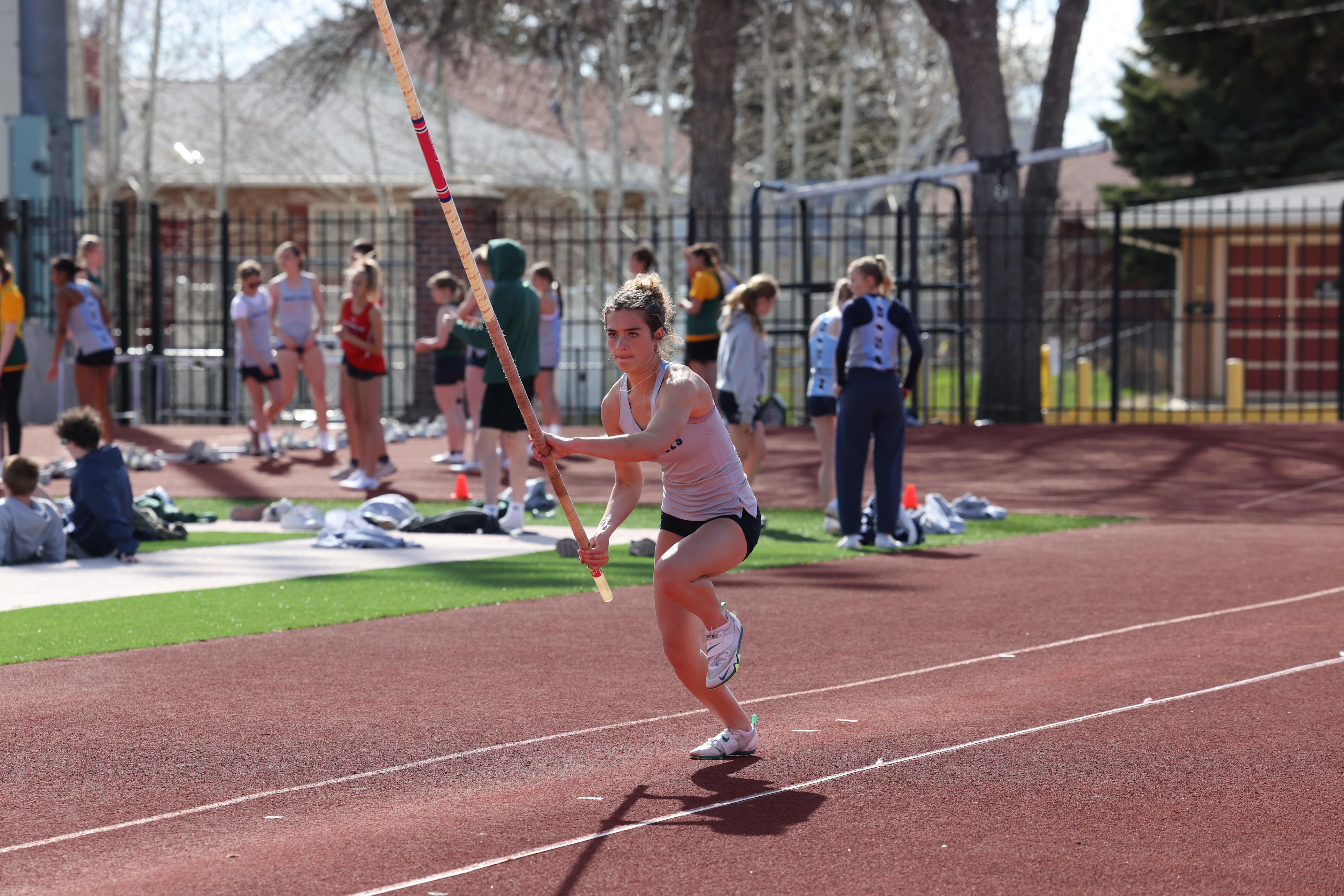 Great Falls High’s Addison Smith sets Eastern AA meet record in pole vault
