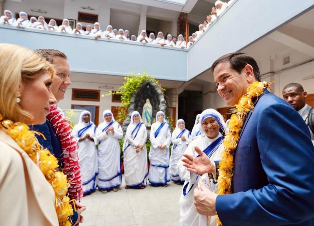 US Secretary of State Marco Rubio visits Saint Teresa's Mother House, children's home in Kolkata