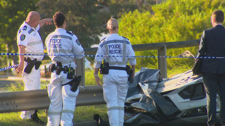 The blue Camry the pair were in was hit by a white Audi driven at high speed by Tamati Gilbert. 