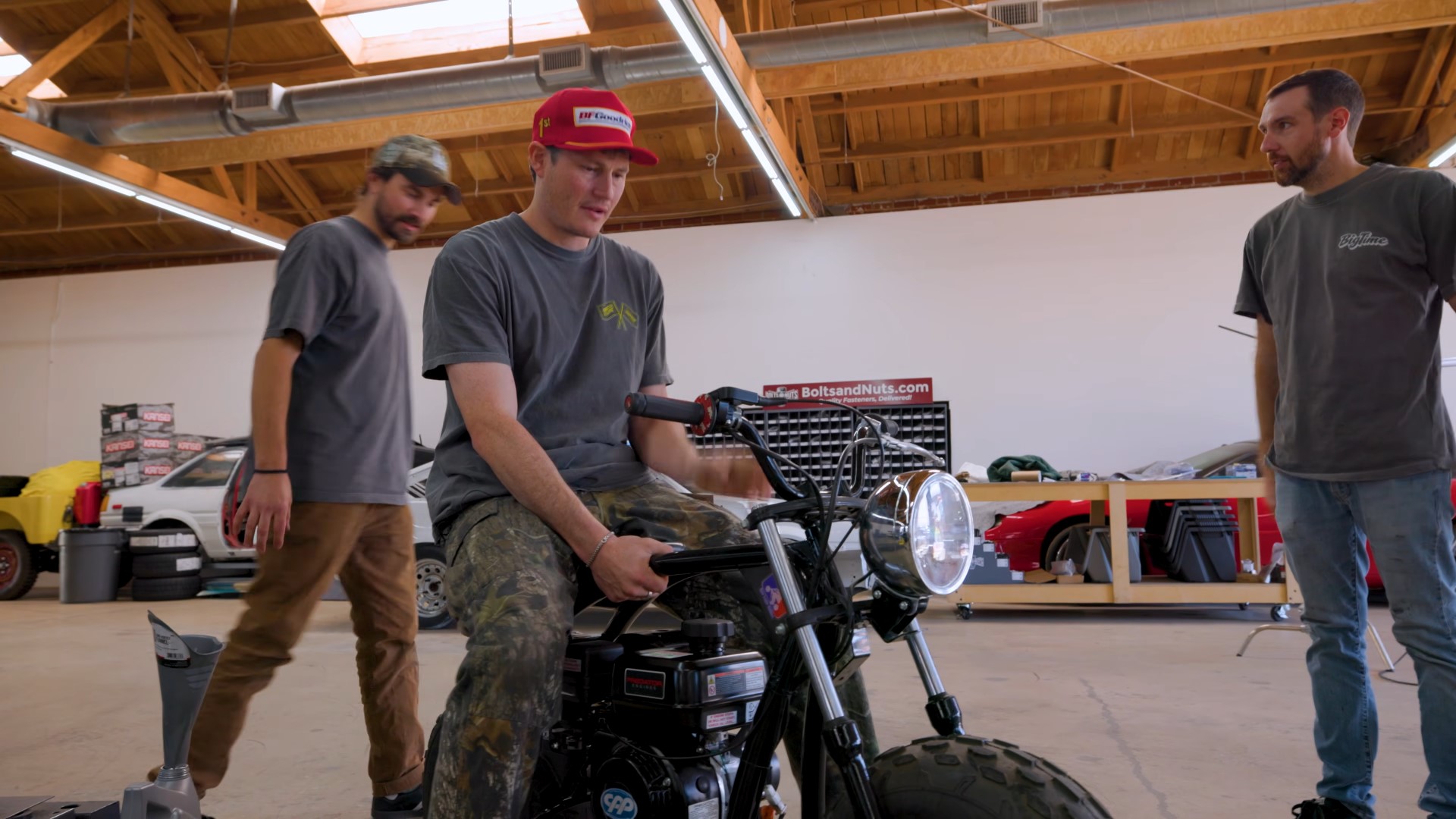 Using emergency epoxy to hold together our sports car's rear end