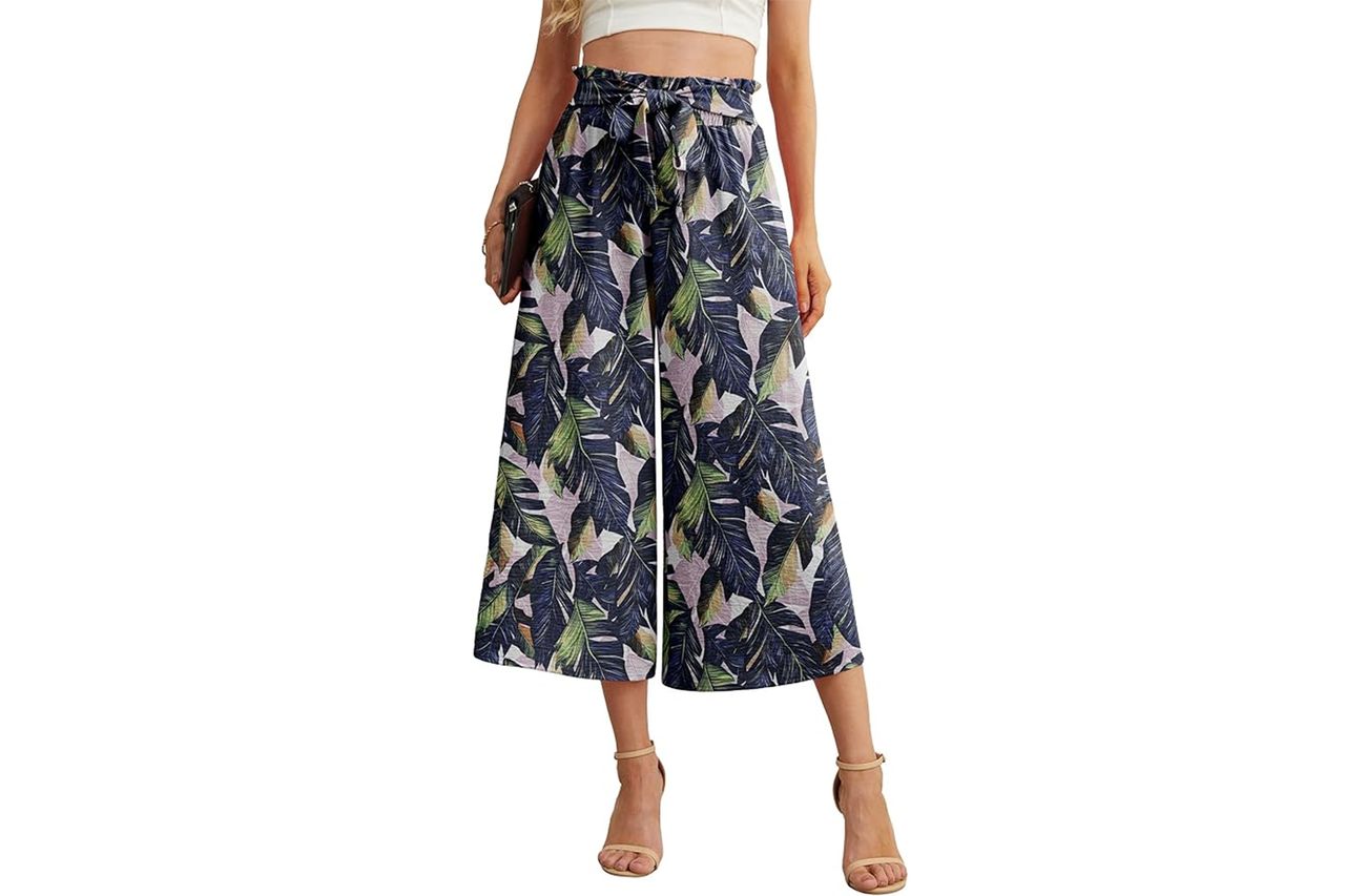 IWOLLENCE Women Flowy Loose Wide Leg Pant