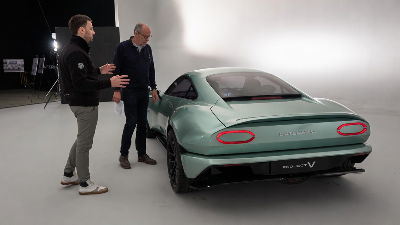 Smart retro futuristic engineering inside an ultra light coupe