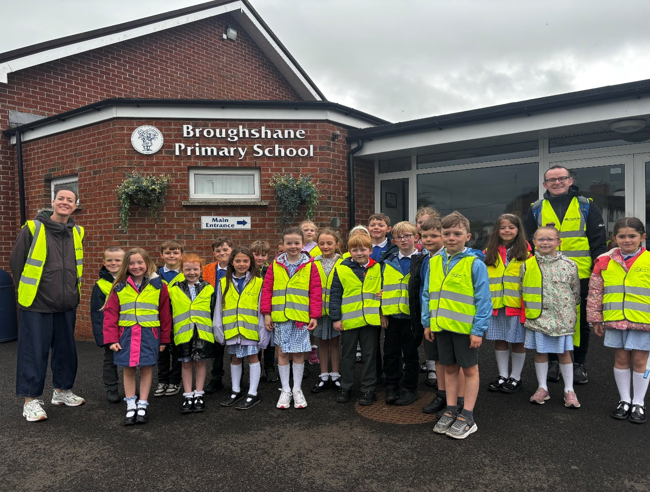 Broughshane pupils embrace active travel on rural routes during Walk to ...