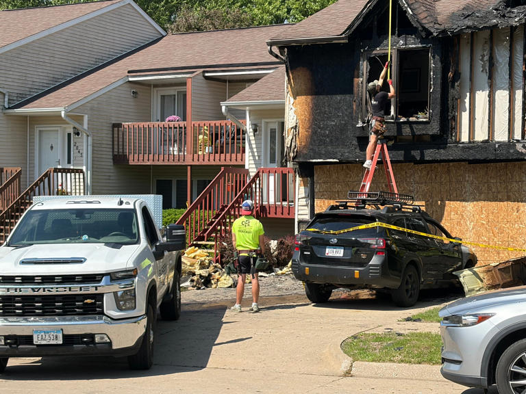 Two escape safely after house fire Iowa City