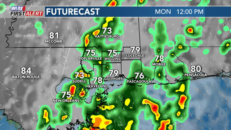 Rounds of rain for Memorial Day weekend