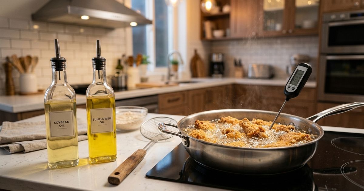 Qual óleo é melhor para fritar os alimentos: azeite ou óleo de soja?
