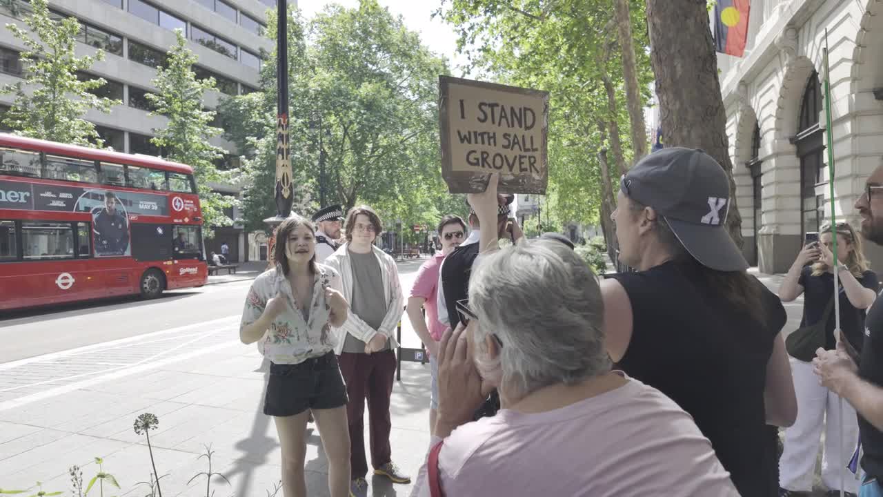 Three trans counter-protesters at Sall, London: Trans rights are not ...
