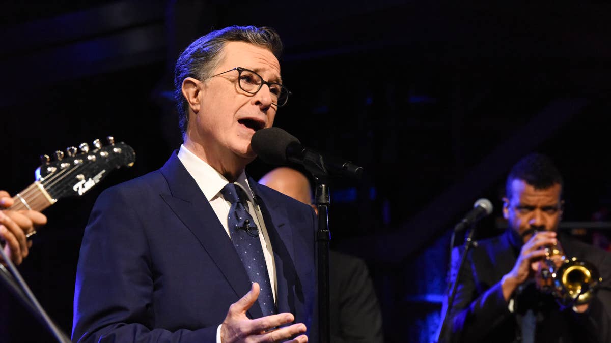 Watch Stephen Colbert's epic dance moves at his star-studded wrap party!