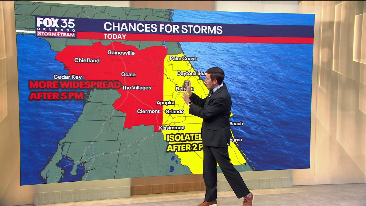 Orlando AM weather forecast: Storm chances for remainder of Memorial ...