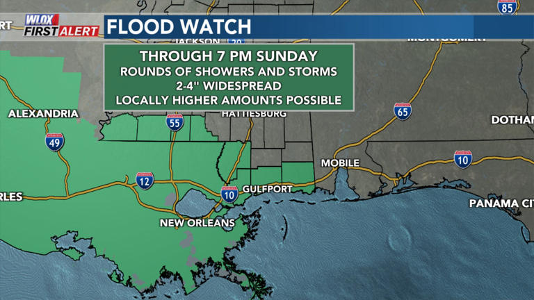 Rounds of rain for Memorial Day weekend