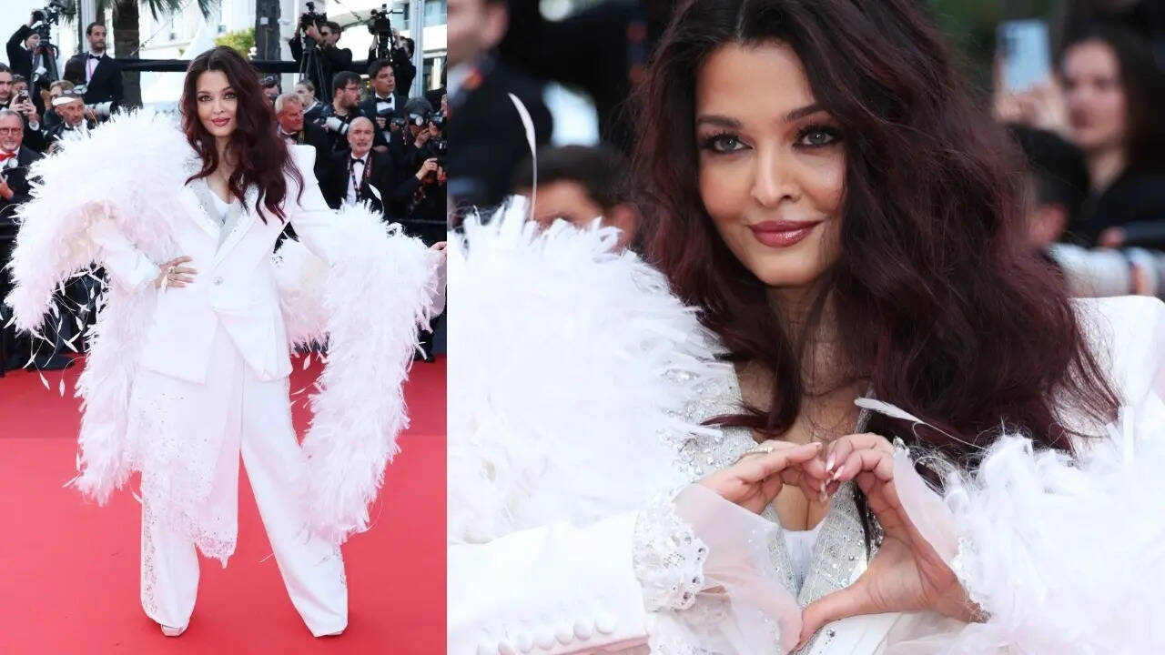 Aishwarya Rai Bachchan channels boss lady energy in a feathered custom ...