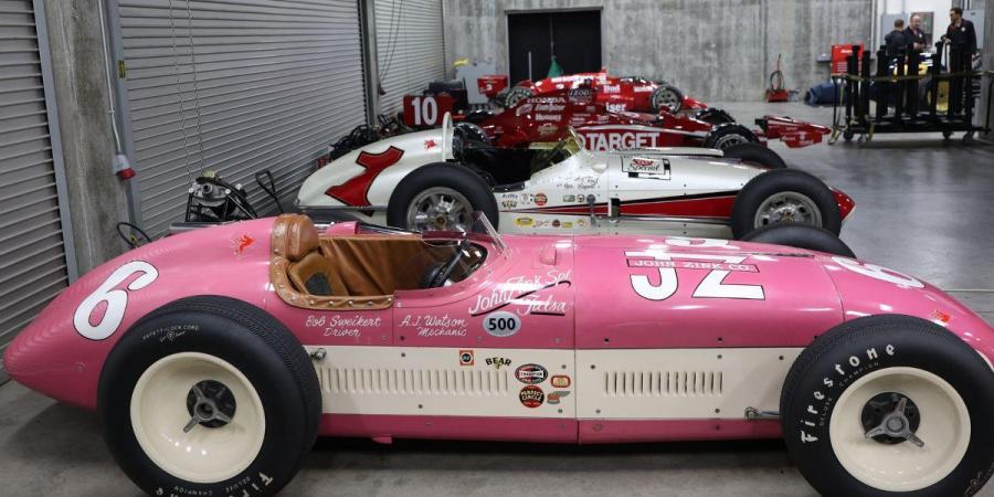 Historic race cars will take a lap before the start of the Indianapolis 500