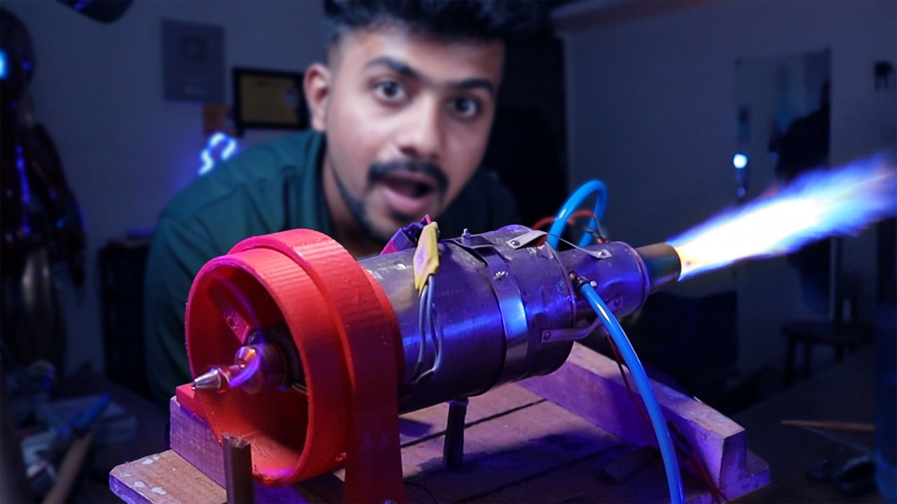 I built a real jet engine that works! [Afterburner]