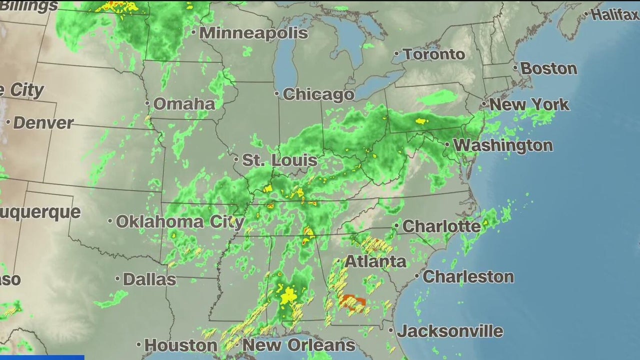 Storms threaten Memorial Day travel across eastern US