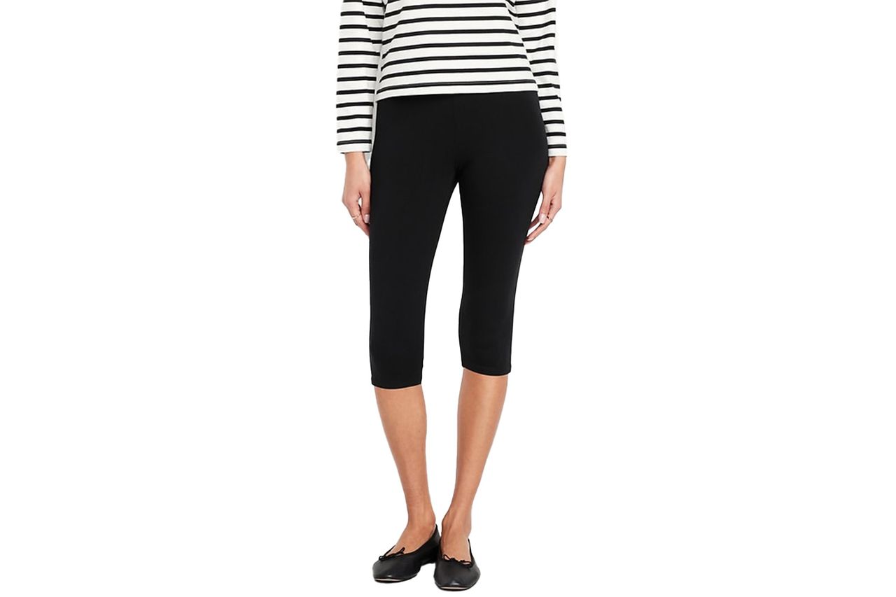 High-Waisted Fashion Layering Capri Legging