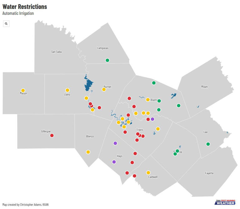 What are the current water restrictions in your city?