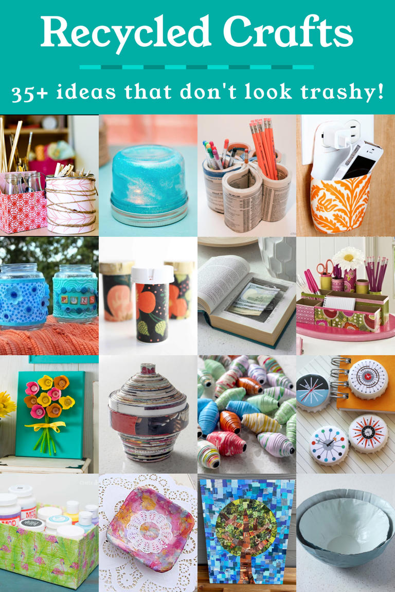 Recycled crafts that look anything but trashy