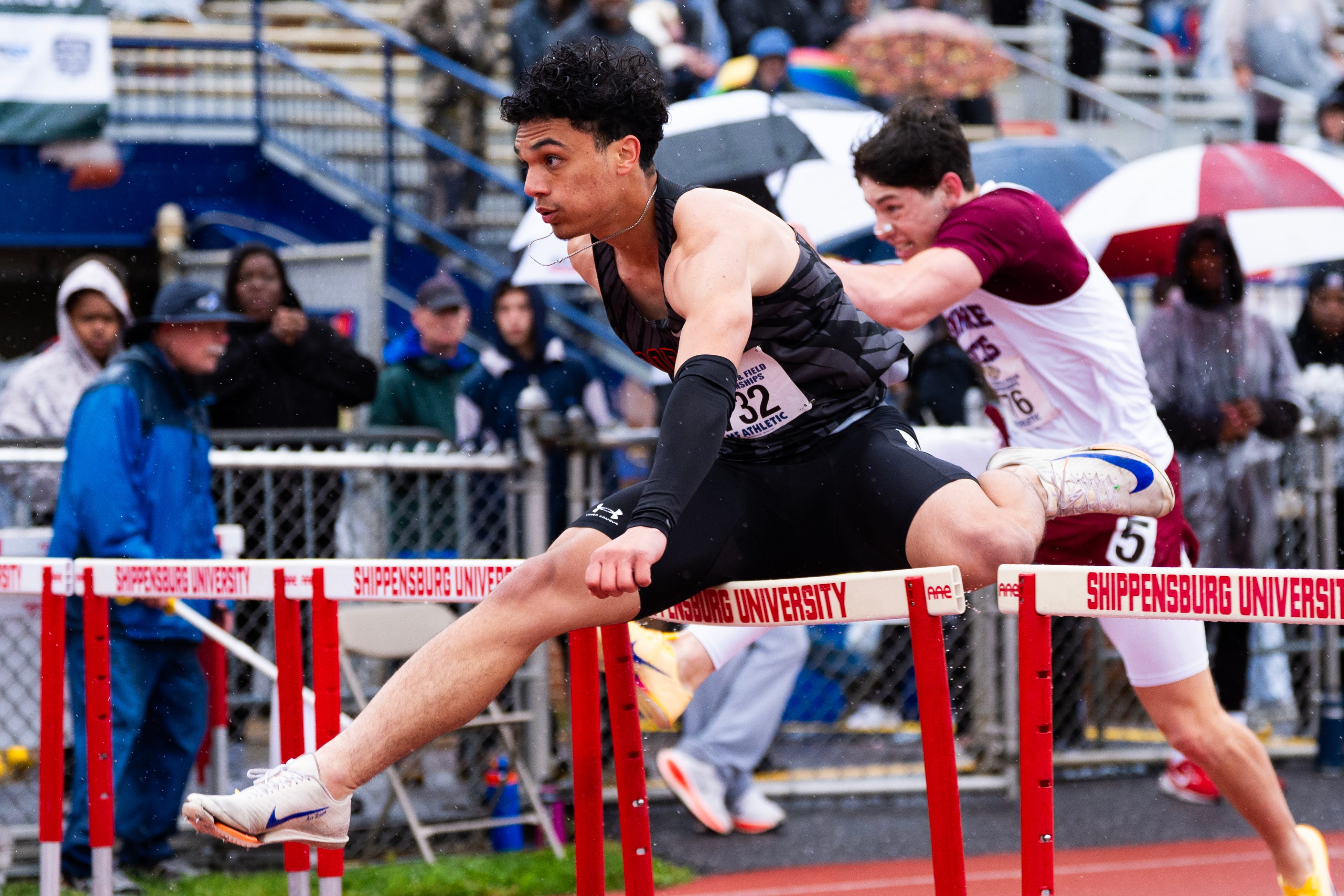 Corry's Cook blazes to double PIAA gold in hurdles, sets state record