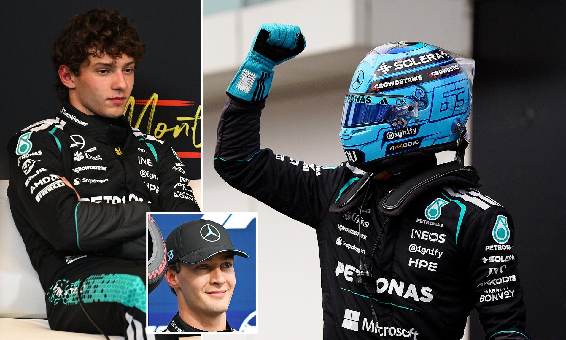 George Russell claims pole for Canadian GP, beating out Mercedes teammate Kimi Antonelli again
