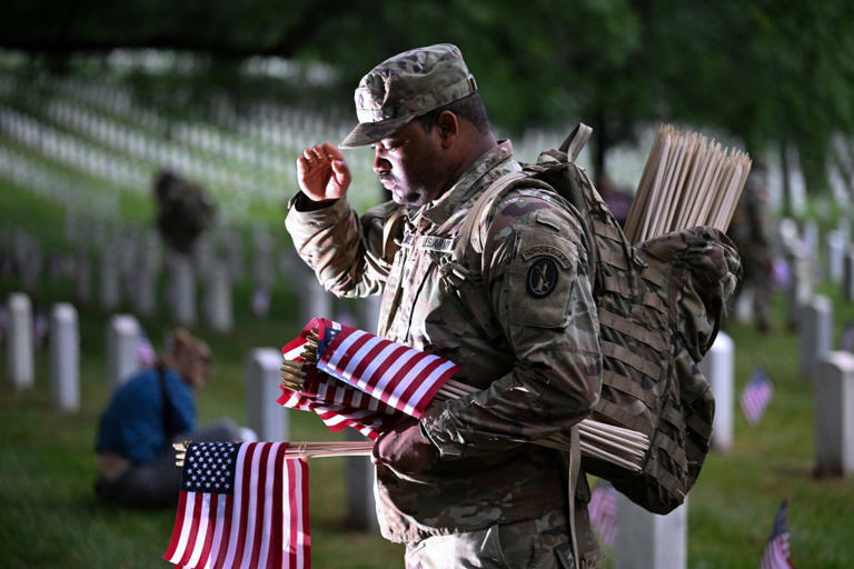 Flags always fly at half-staff nationwide on Memorial Day — how to ...