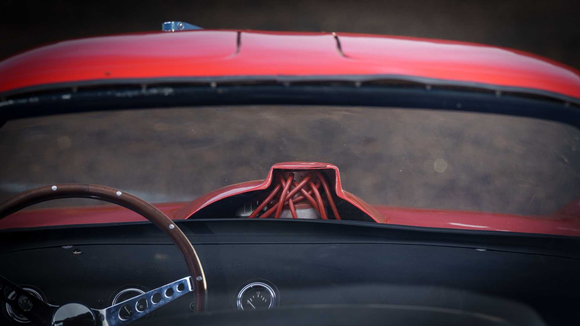 1966 Bill Thomas Cheetah Coupe Engine Viewed through hood