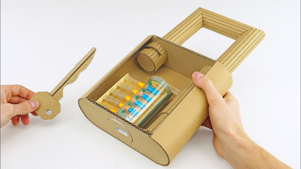How to make fully functional lock from cardboard