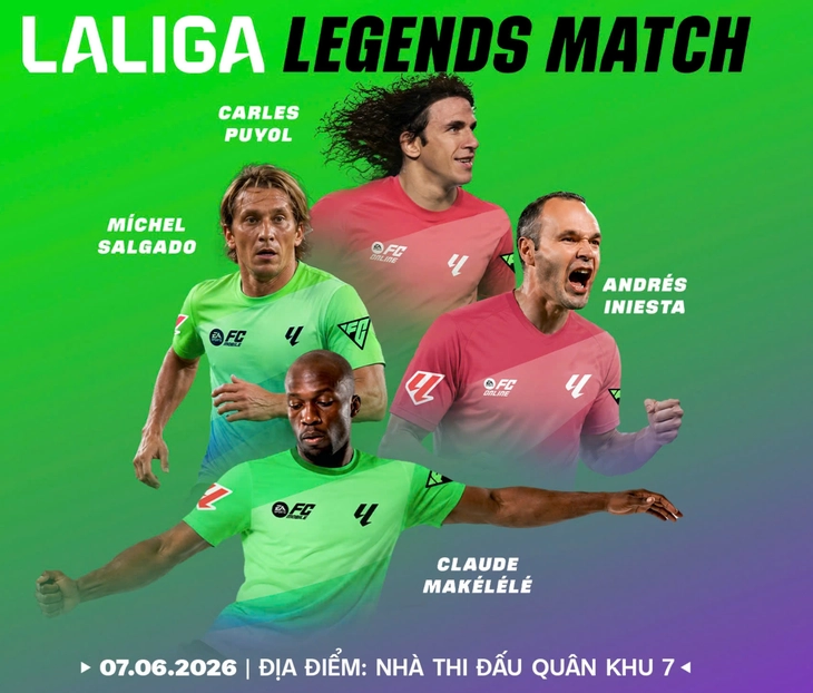 Puyol, Iniesta sẽ đến TP.HCM đấu với Công Vinh, Tài Em