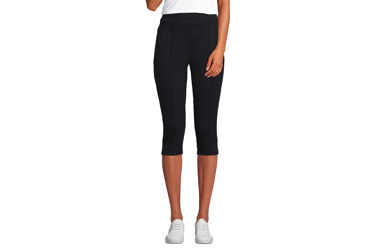 Starfish High Rise Pintuck Capri Pants
