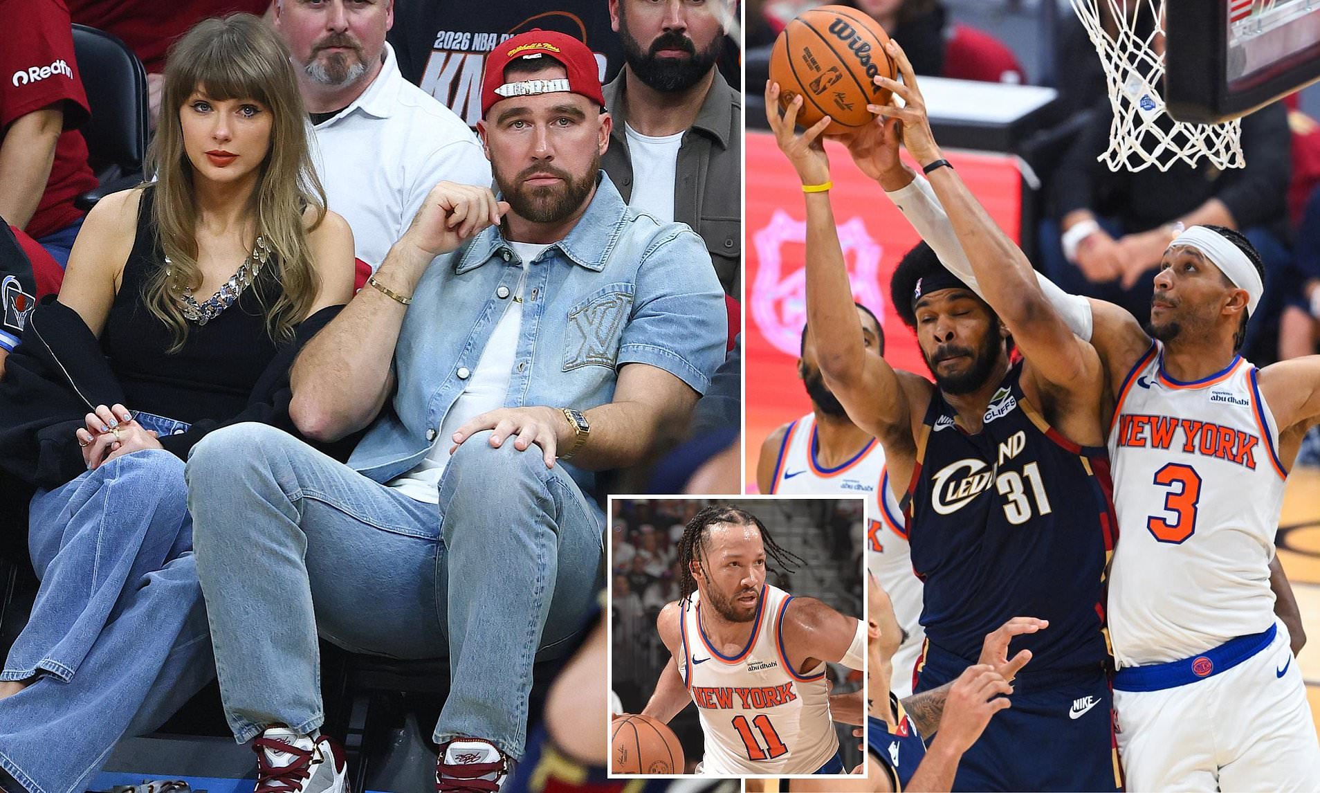 New York Knicks break Travis Kelce and Taylor Swift's hearts with ...