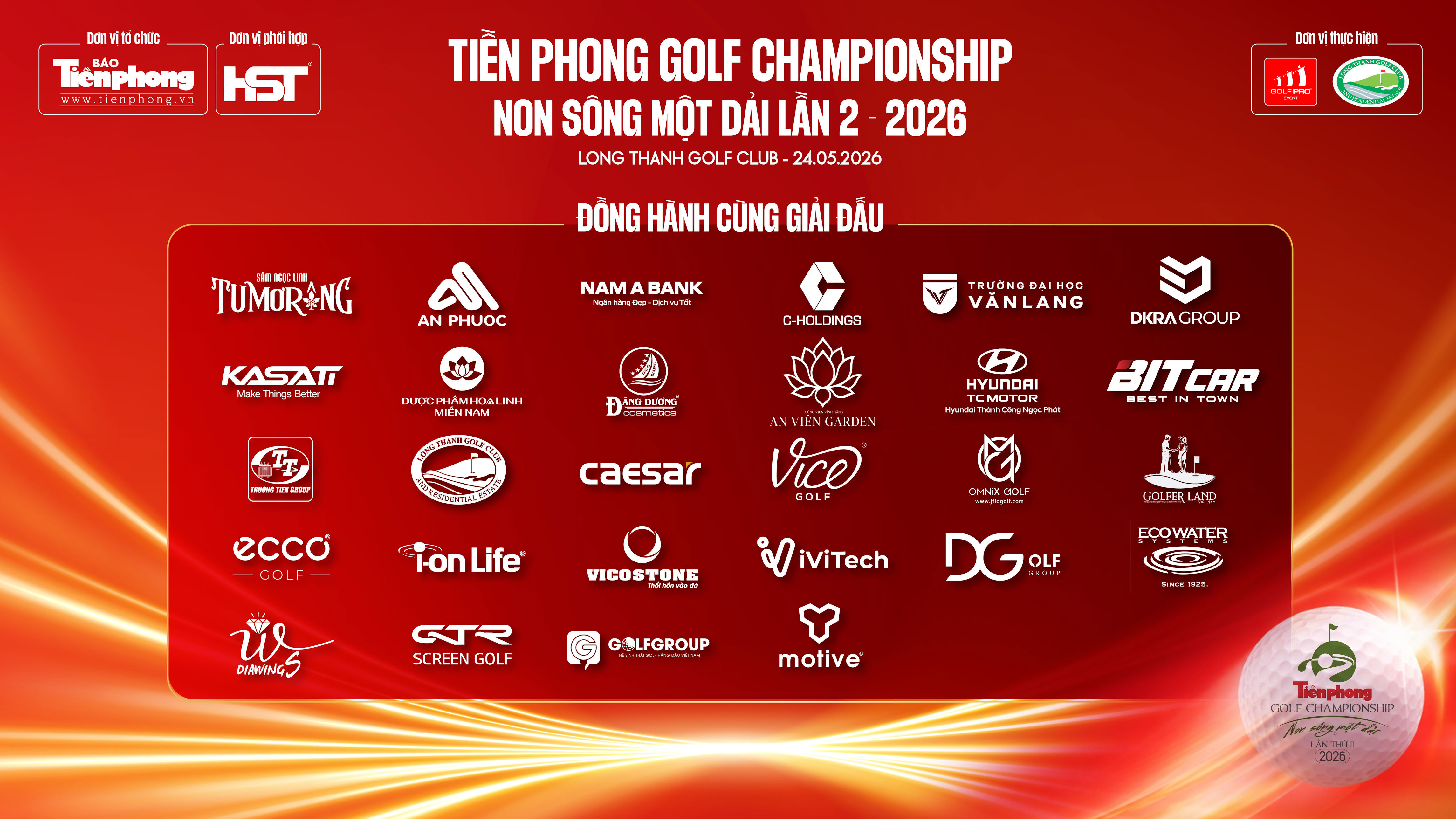 Tiền Phong Golf Championship - Non sông một dải huy động được 670 triệu đồng tri ân người khó khăn, cựu chiến binh