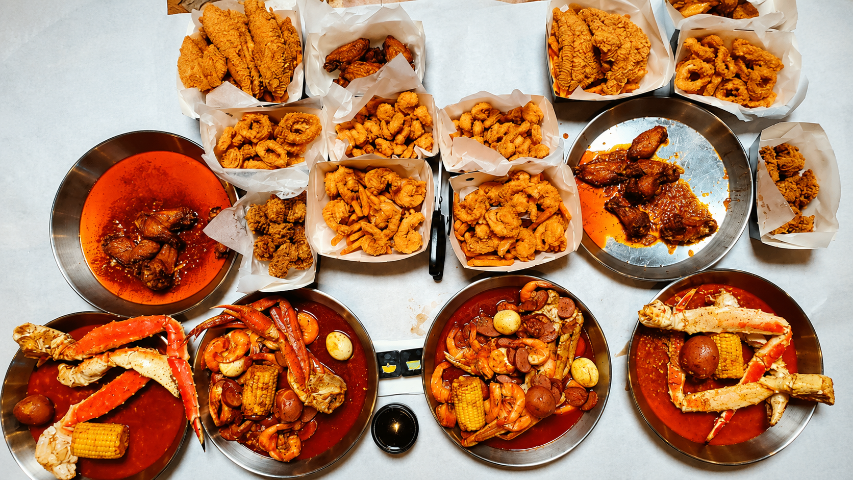 This seafood speed challenge got messy fast