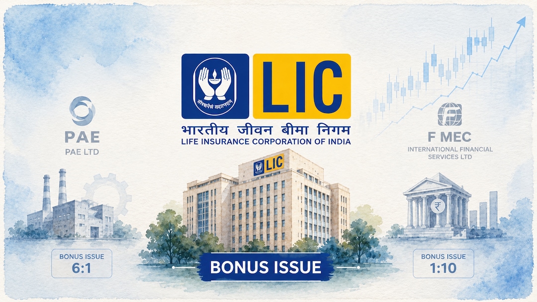 Bonus shares this week: LIC, PAE, F Mec International — check record dates
