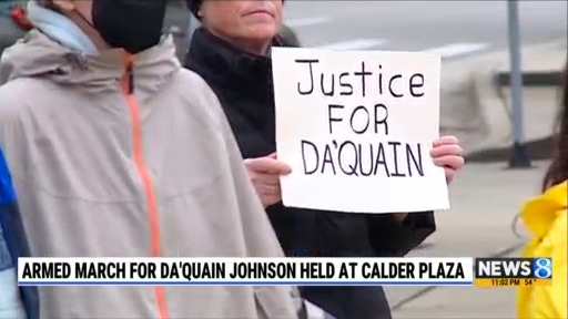 Armed march for Da’Quain Johnson held at Calder Plaza