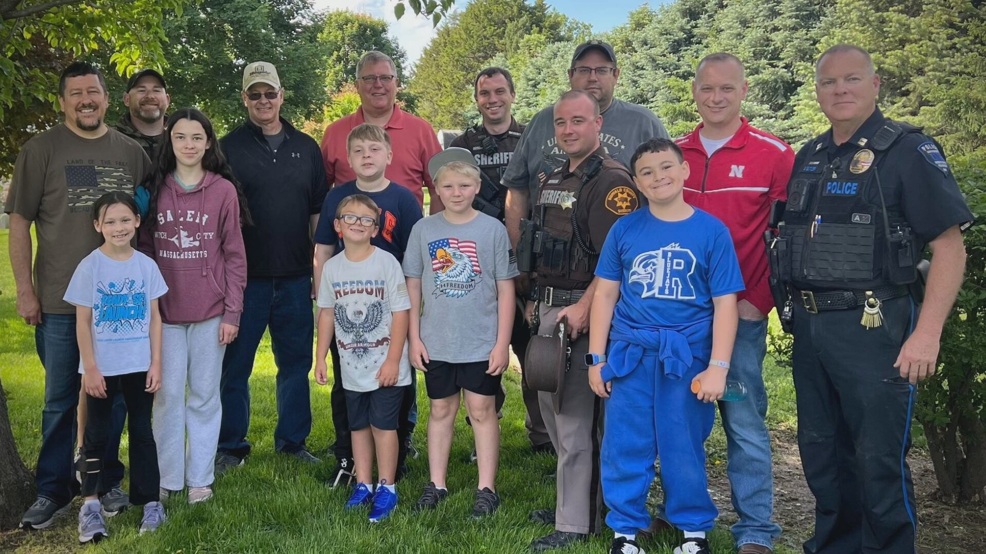 Flags placed at Kearney Cemetery ahead of Memorial Day