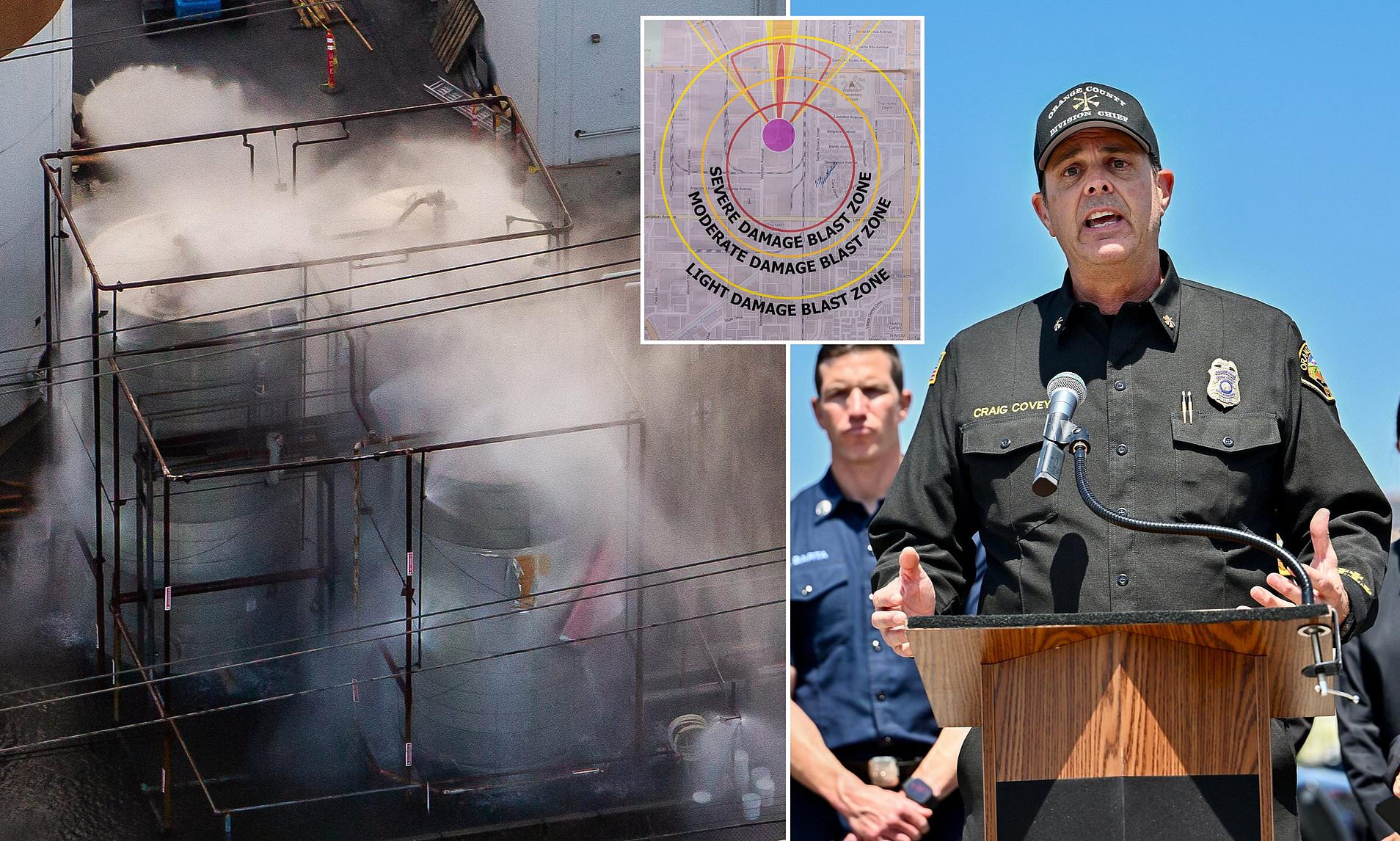 Terrifying map shows blast radius of toxic tank on brink of exploding ...