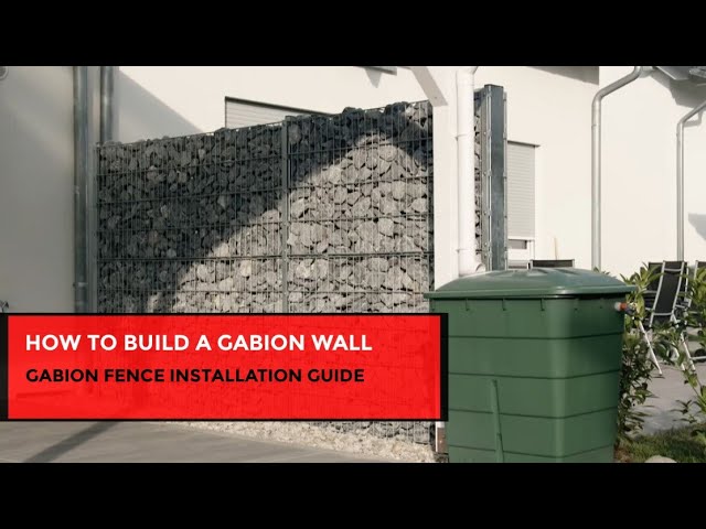 How to build a gabion wall