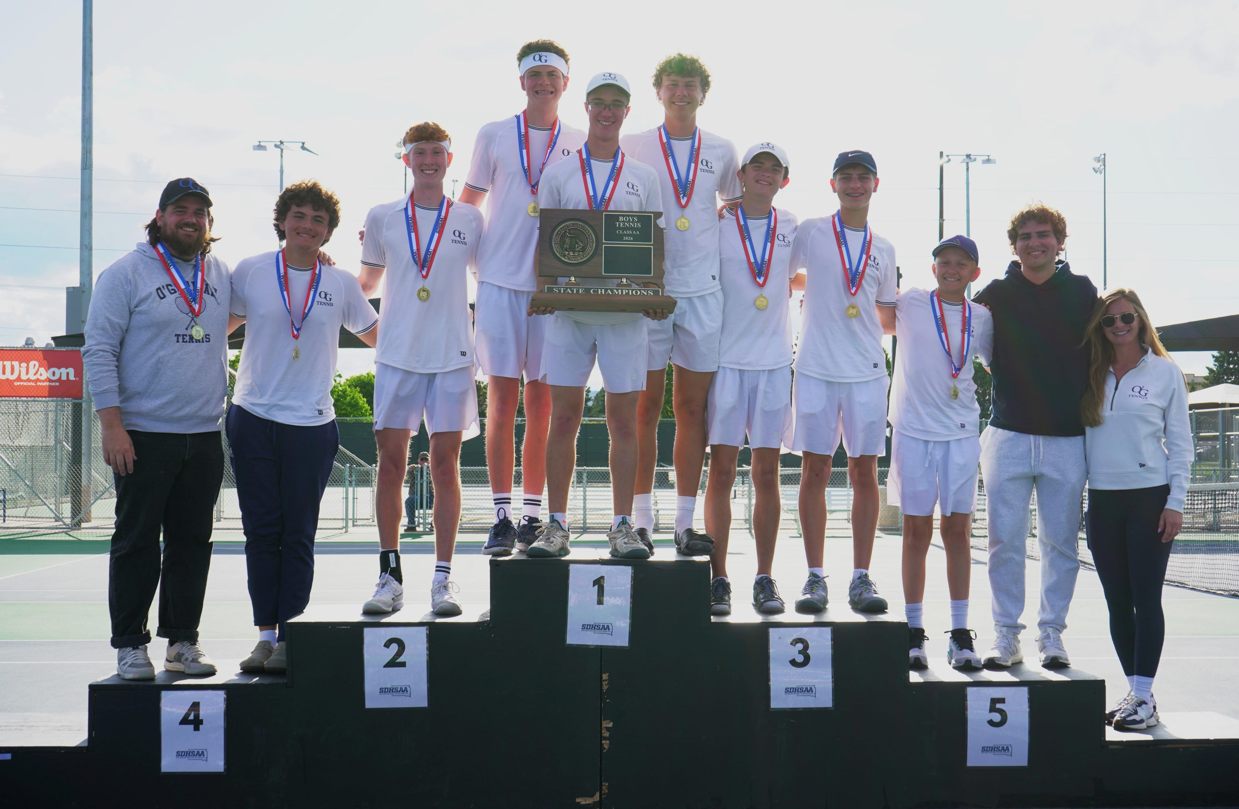 2026 SDHSAA boys tennis tournament champions, placements