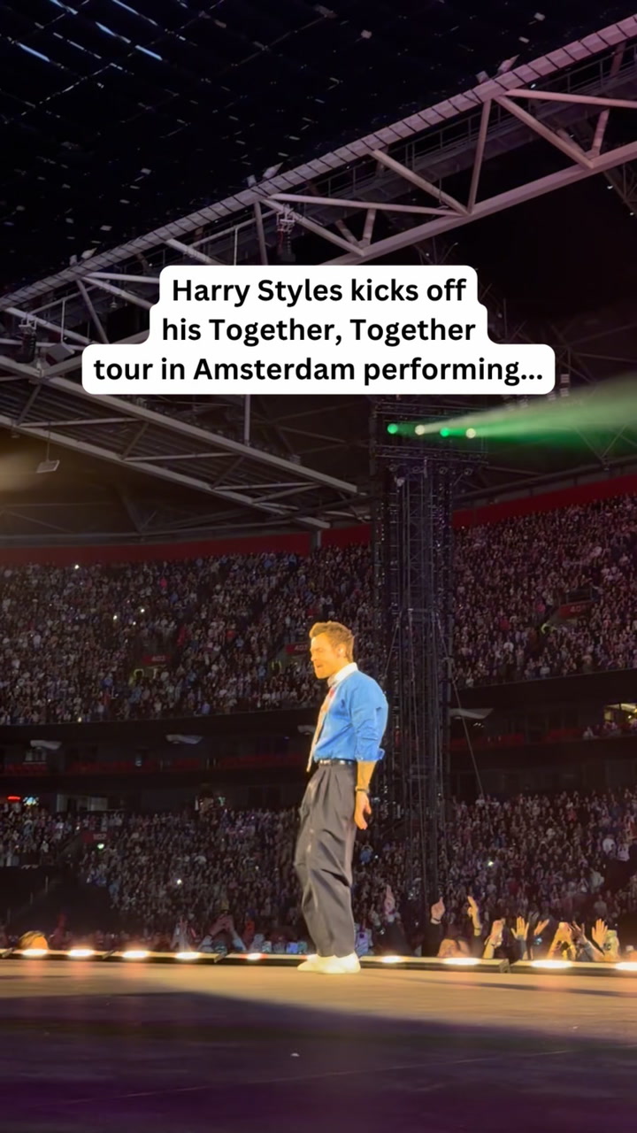 Harry Styles performs on the first night of his 'Together, Together' tour