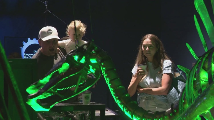 Dinosaurs in Motion' exhibit debuts at the DoSeum for kids and