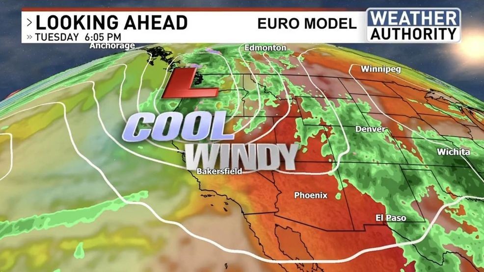 Forecast calls for cooler, windier weather Monday to Wednesday after ...