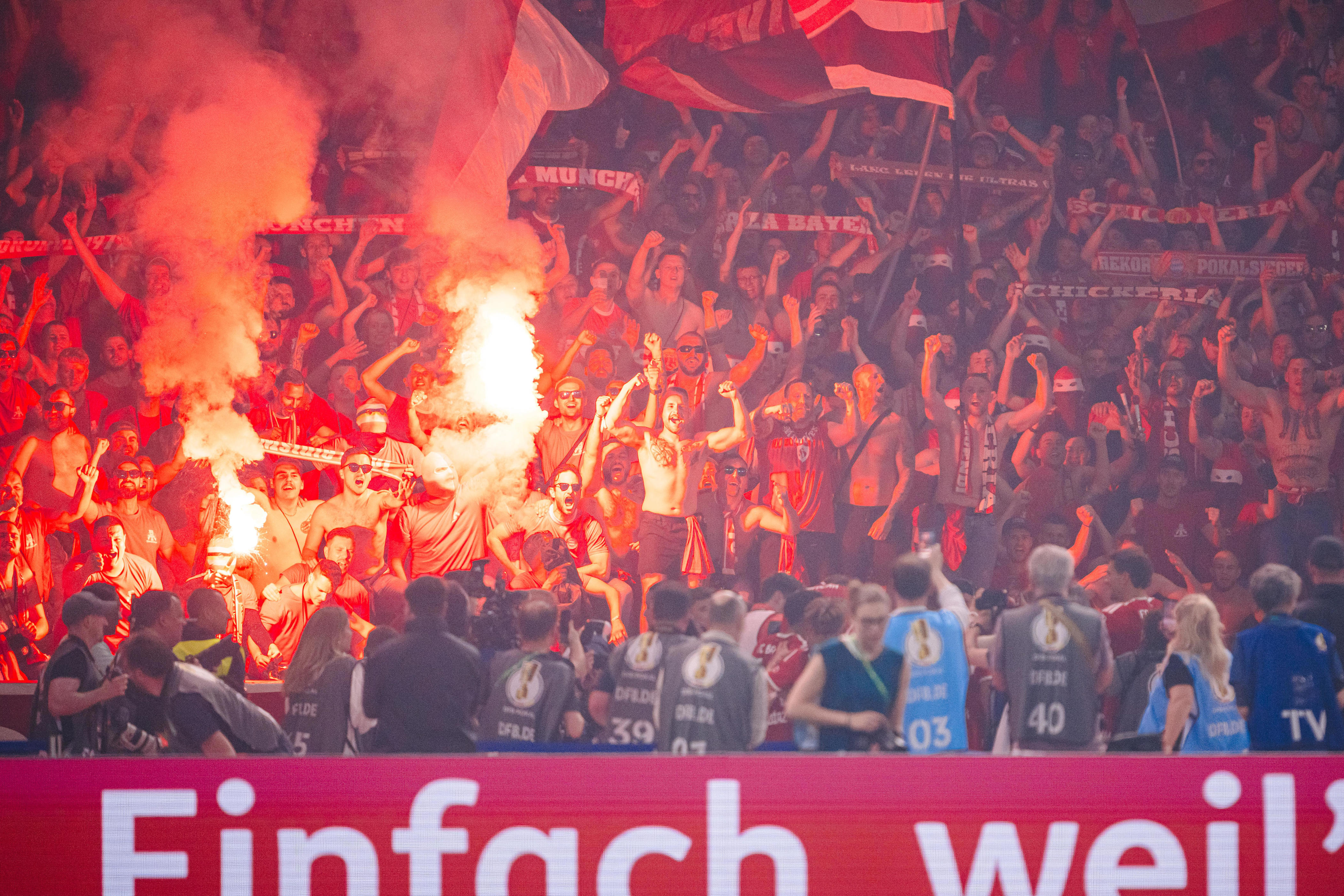 Pyro at center stage of controversy following Bayern Munich’s DFB-Pokal win
