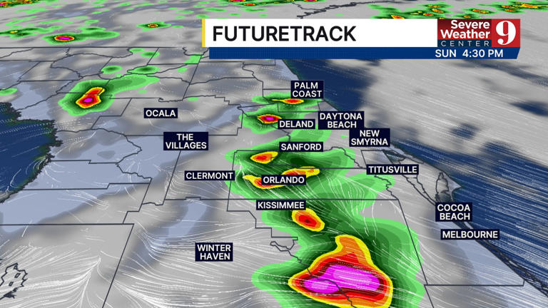 Rain and thunderstorms to continue impacting Central Florida