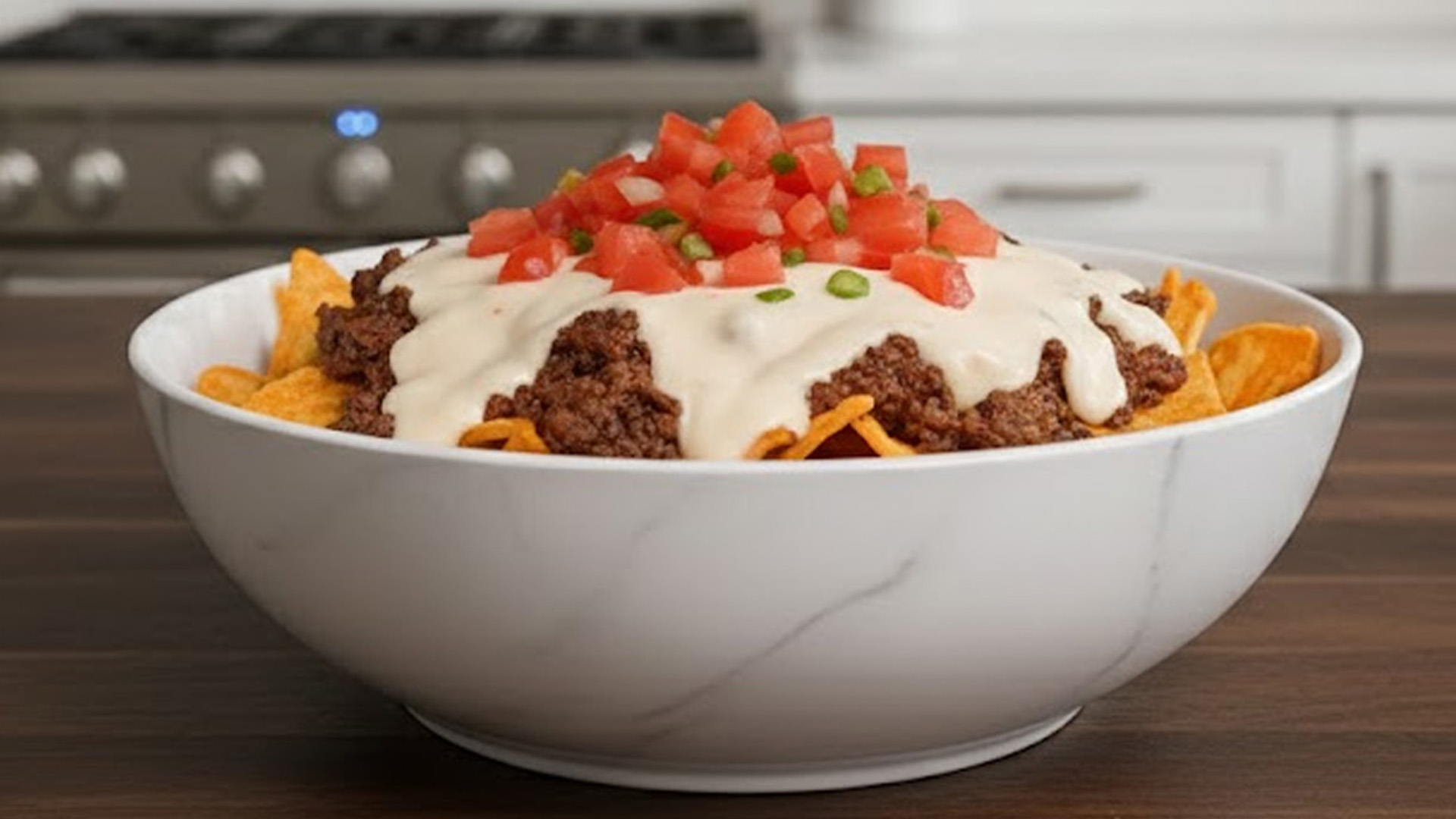 How to make loaded beef nachos