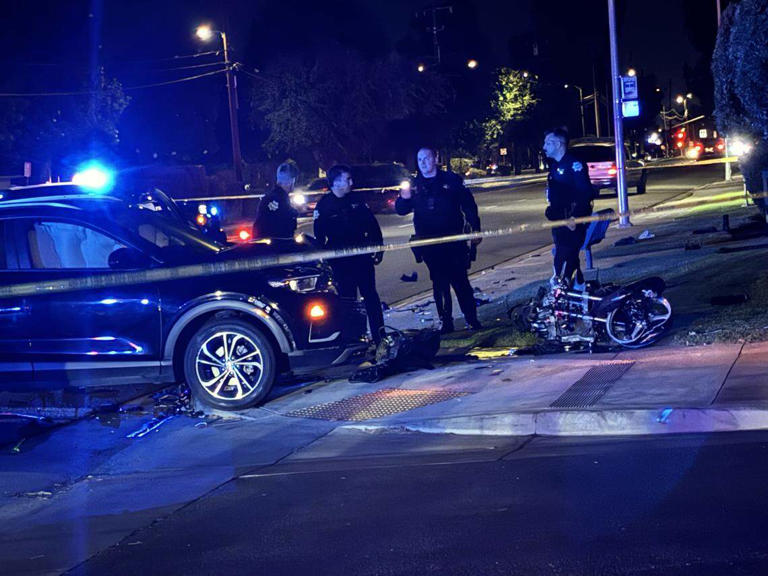 Motorcyclist hospitalized after suspected DUI crash in Fresno, police say